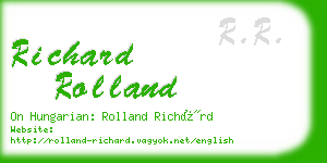 richard rolland business card